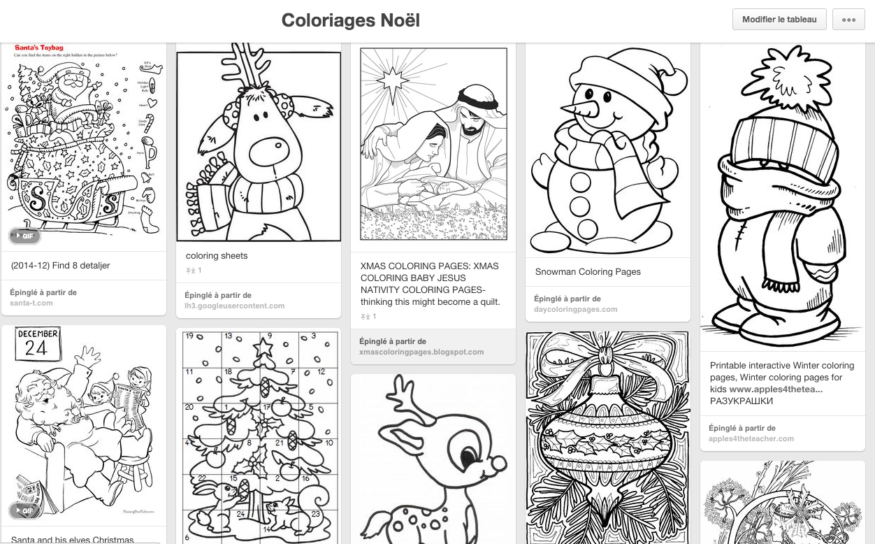 Coloriages De Noël à Imprimer Et Idées Déco Atelier Les